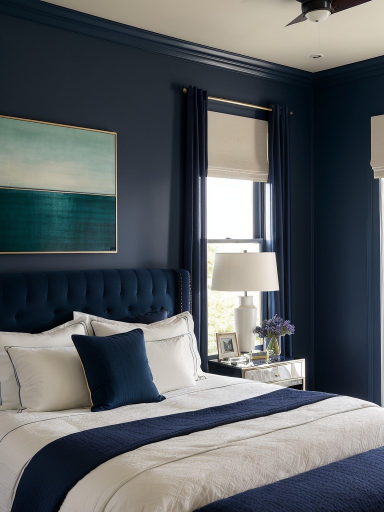 Navy Dreams: Luxurious Apartment Decor Inspiration