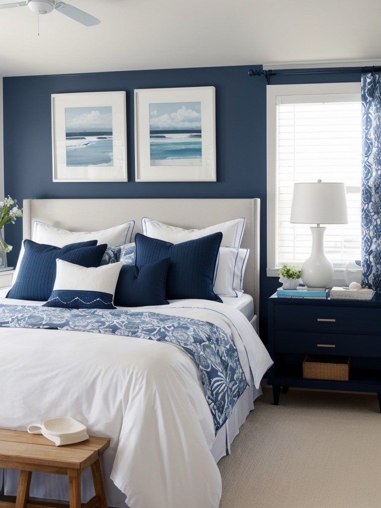 Coastal Vibes: Serene Navy Bedroom Decor