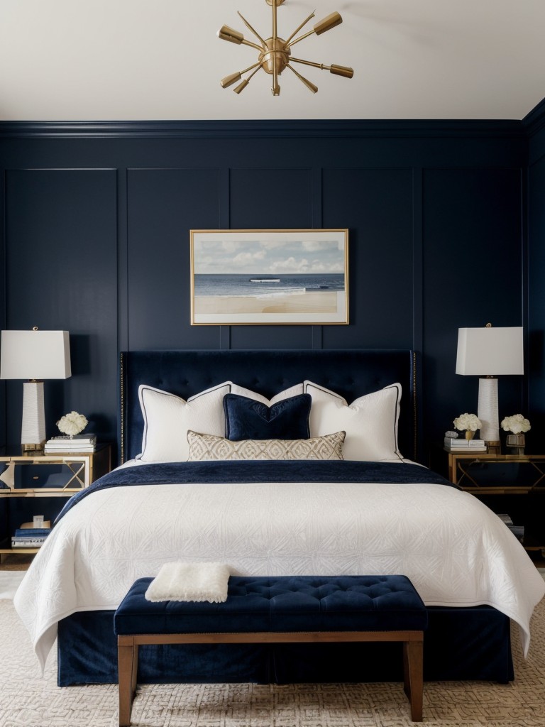 Navy Bliss: Stylish Apartment Makeover