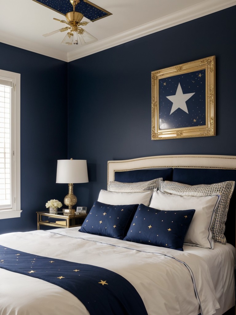 Night-sky vibes: Navy apartment decor inspo!