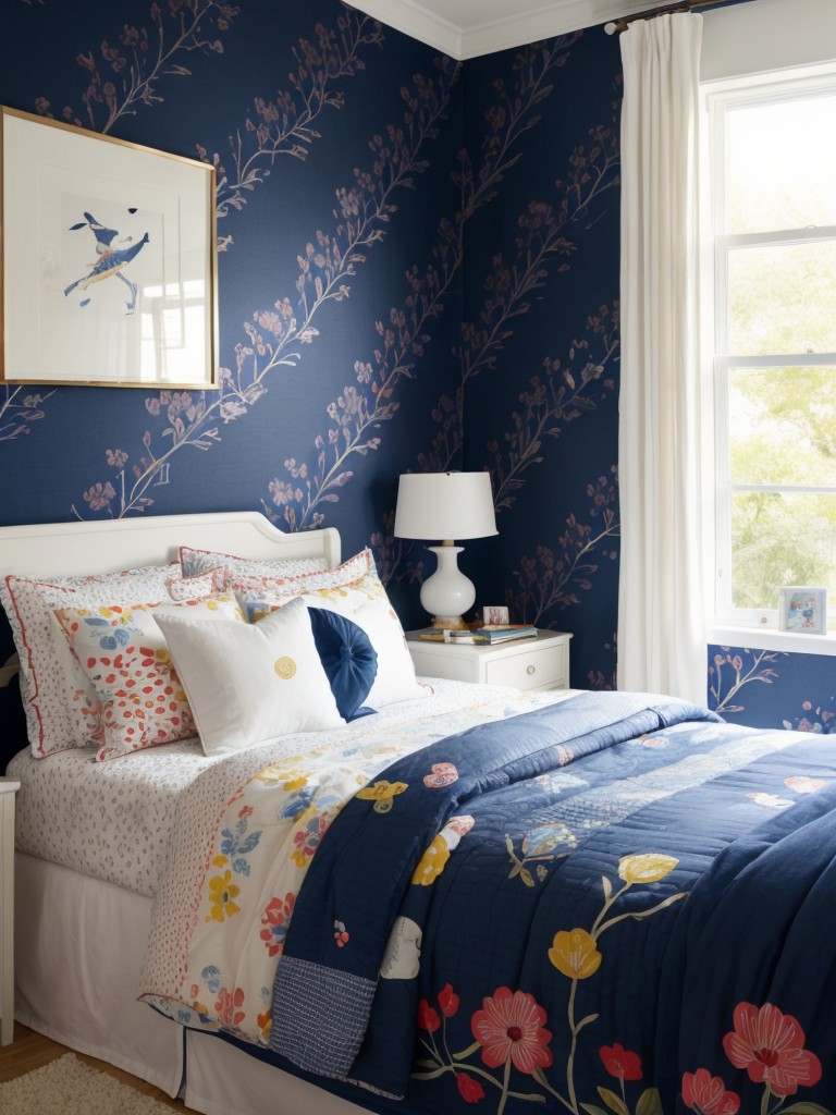 Chic Navy Bedroom Decor: Inspiring Playful Vibes!