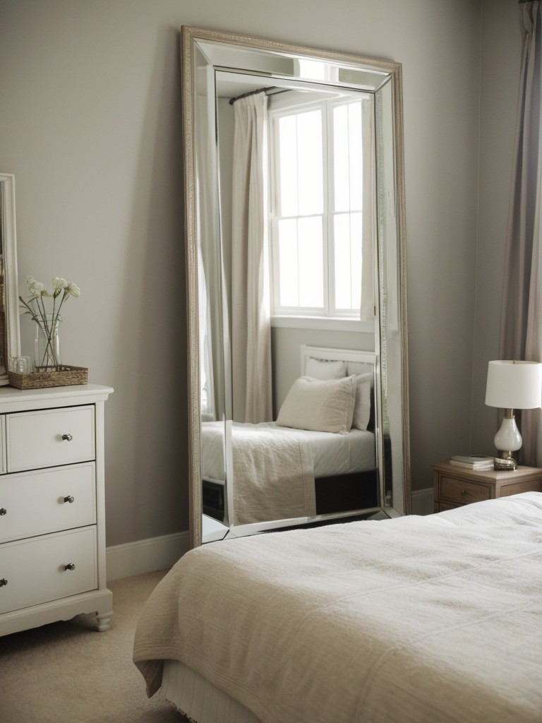 Elevate Your Bedroom with a Stunning Mirror Focal Point.