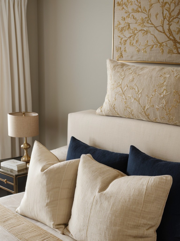 Serenity in Navy and Gold: Perfect Bedroom Decor