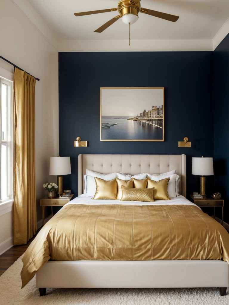 Stylish Navy and Gold Apartment Decor: Elevate Your Space!