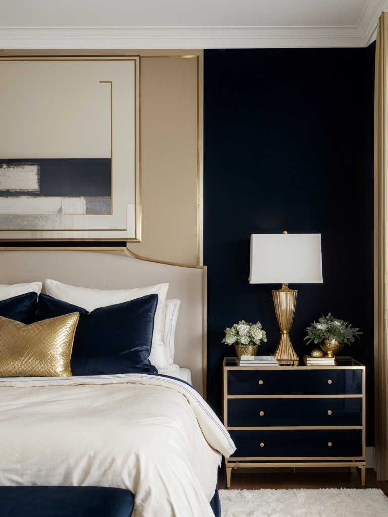 Navy & Gold: Stylish Apartment Inspo