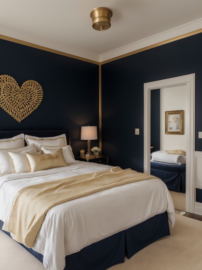 Glamorous Navy and Gold Apartment Decor: Create a Romantic Retreat