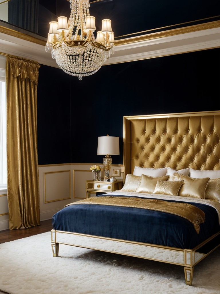 Chic Navy & Gold Décor: Elevate Your Apartment with Luxe Glamour