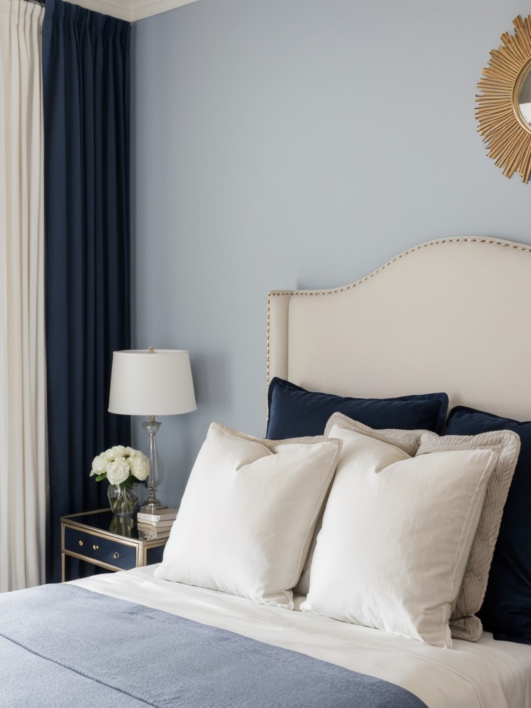 Timeless Glam: Navy Bedroom Decor