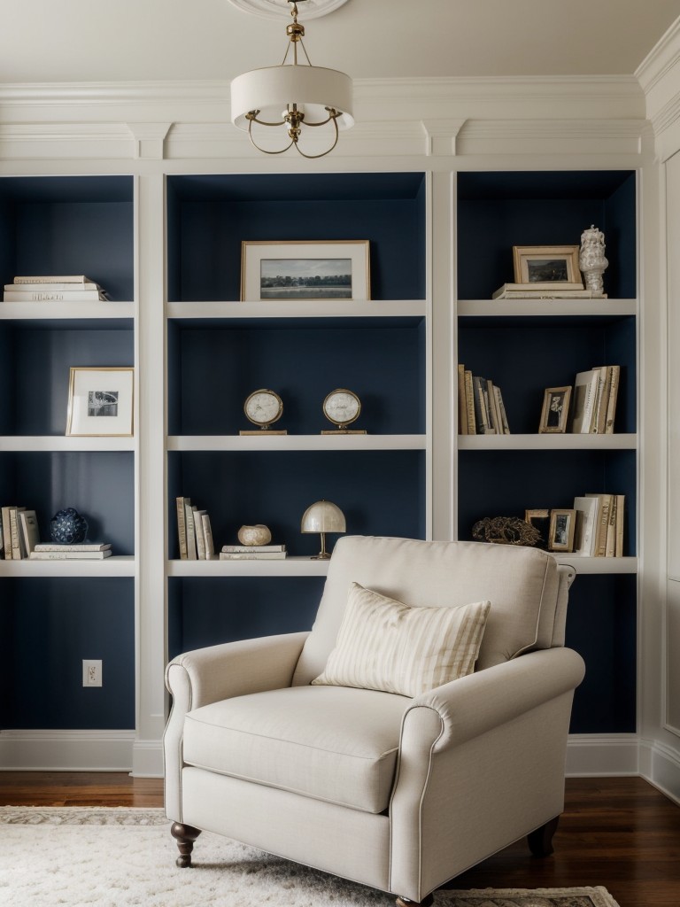 Navy Bedroom Bliss: Cozy Reading Nook Ideas