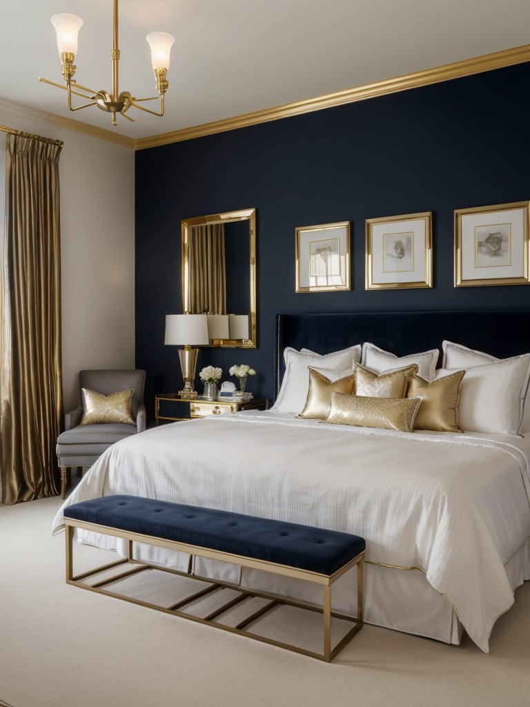 Golden Glamour: Stylish Apartment Decor Ideas