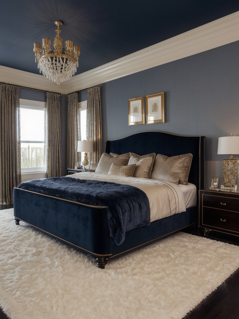 Luxury Navy Bedroom: Timeless Elegance