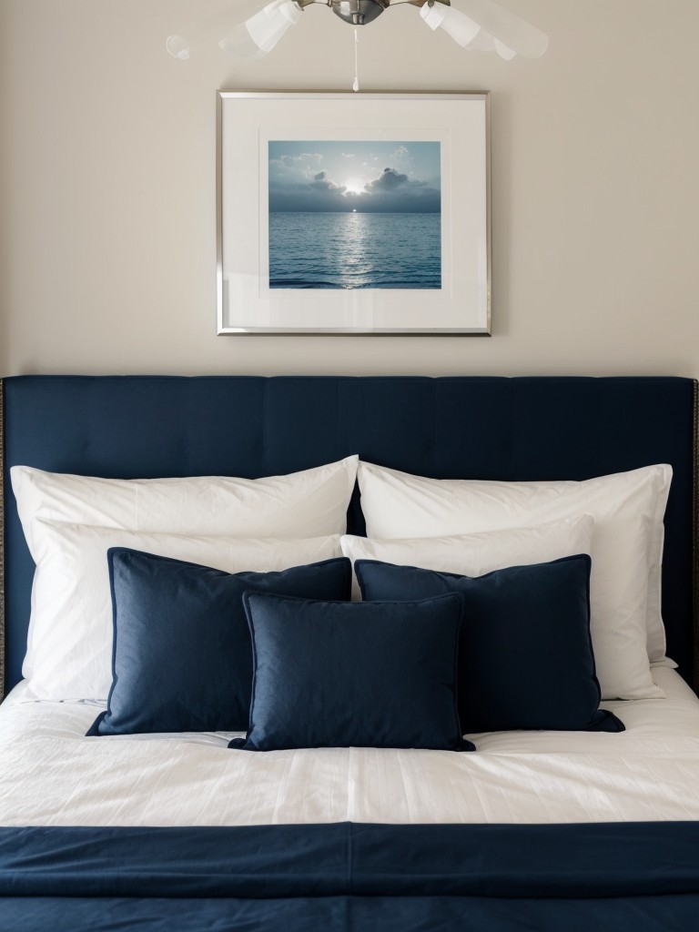 Transform Your Apartment into a Tranquil Ocean Retreat with Navy Decor!