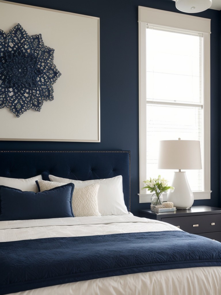 Create a Navy Bedroom Oasis with Stunning Décor!