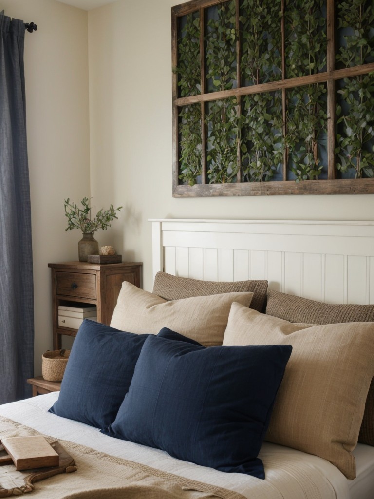 Cozy Retreat: Earthy Navy Bedroom Decor Ideas