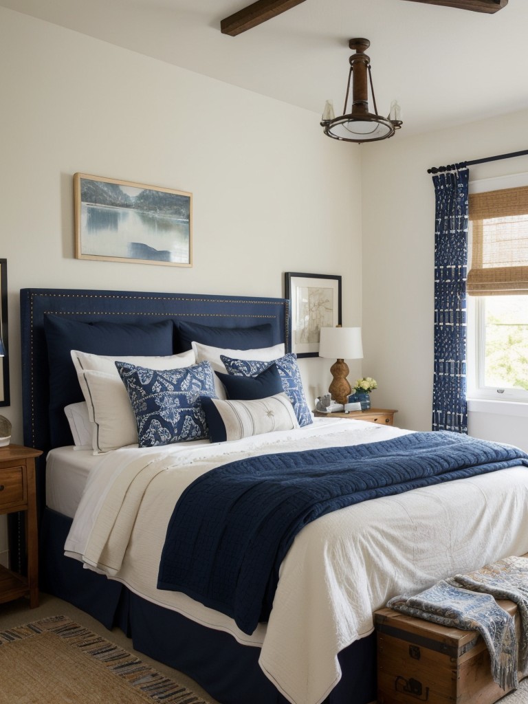 Cozy Retreat: Rustic Navy Bedroom Decor Ideas