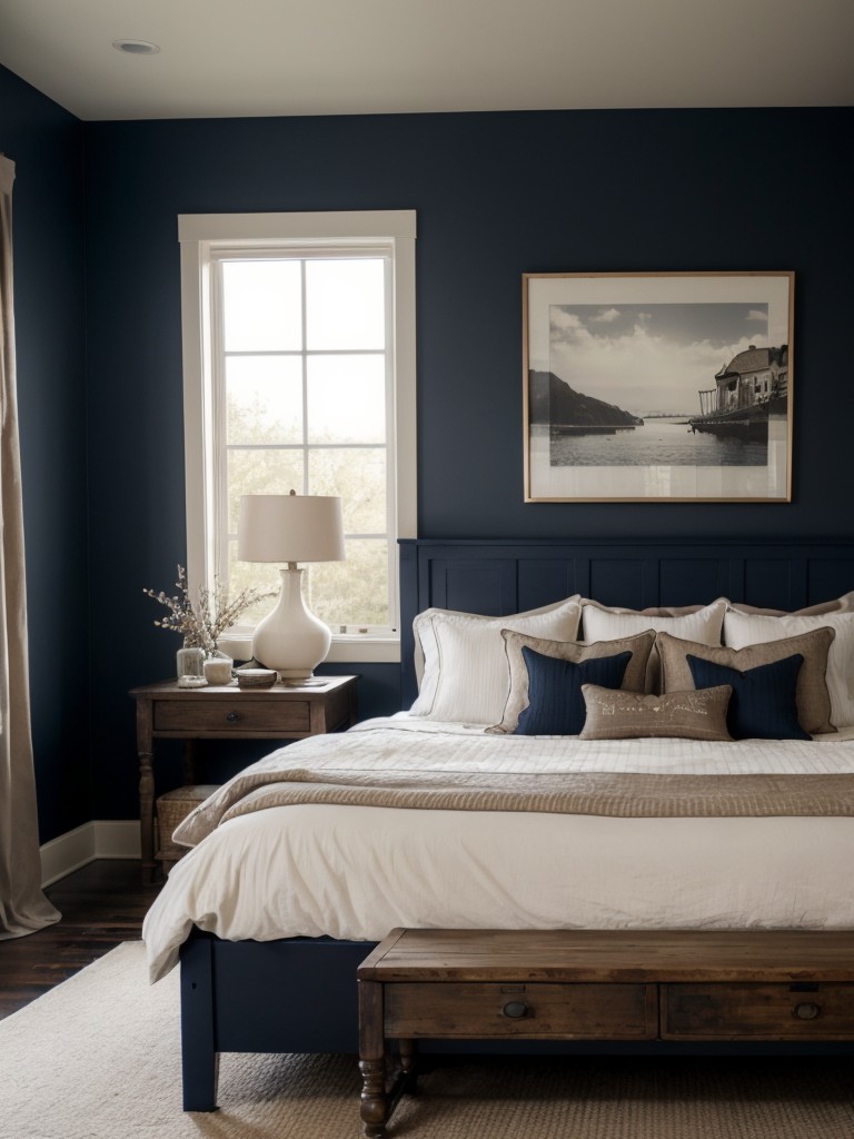 Cozy Retreat: Stylish Navy Bedroom Decor Ideas