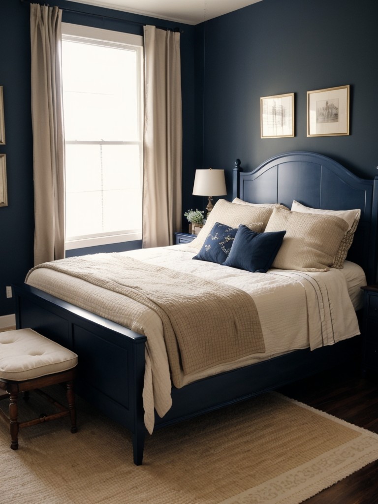 Cozy Retreat: Rustic Navy Bedroom Decor Ideas