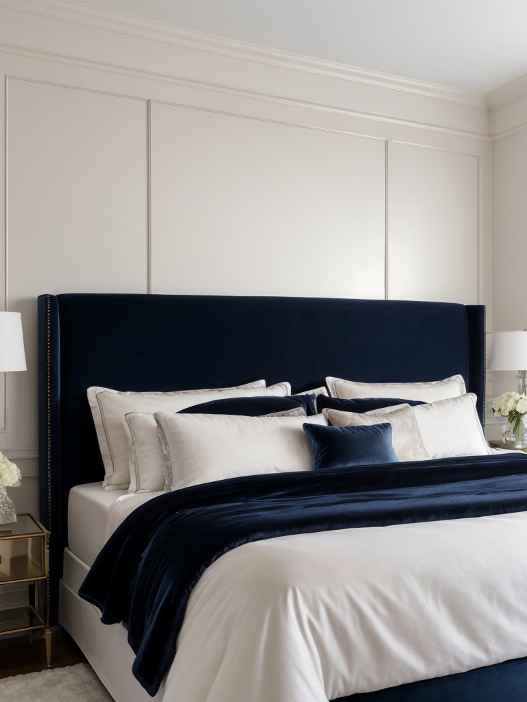 Sophisticated Navy and White Apartment Vibes