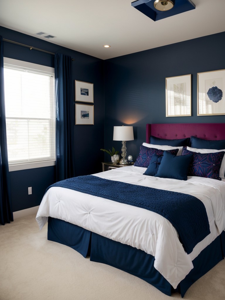 Elevate Your Bedroom with Navy Decor Accents