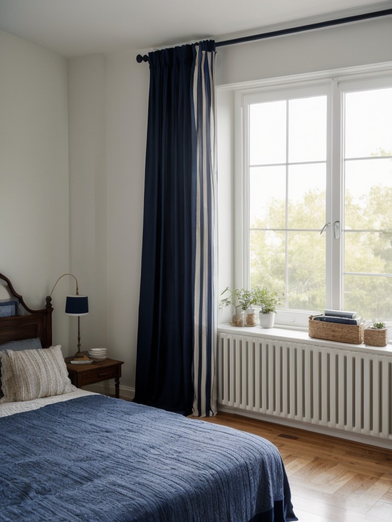 Get Cozy: Create a Relaxing Navy Bedroom Oasis with Blackout Curtains