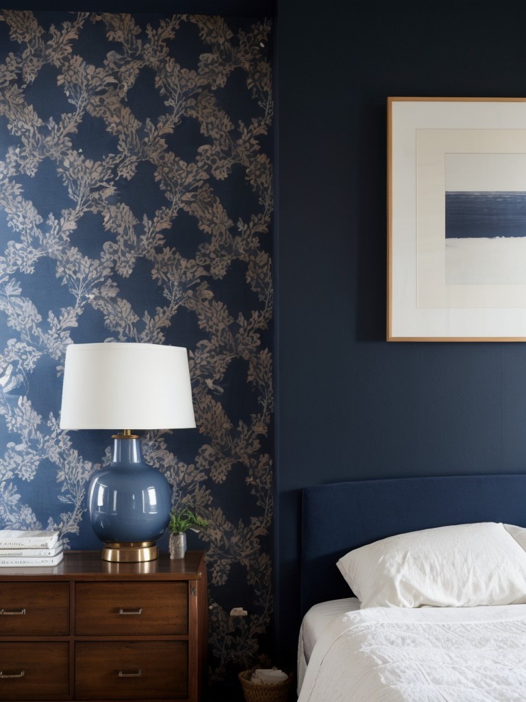 Laid-back vibes: Navy chic for your apartment.