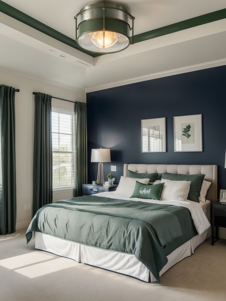 Urban Bedroom Inspiration: Navy & Green Refresh