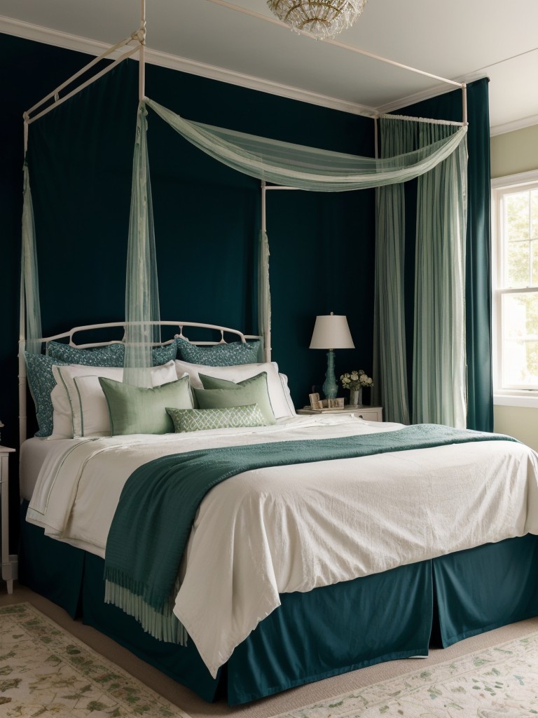 Whimsical Navy and Green Bedroom Decor Ideas: Dreamy Wonderland Vibes!