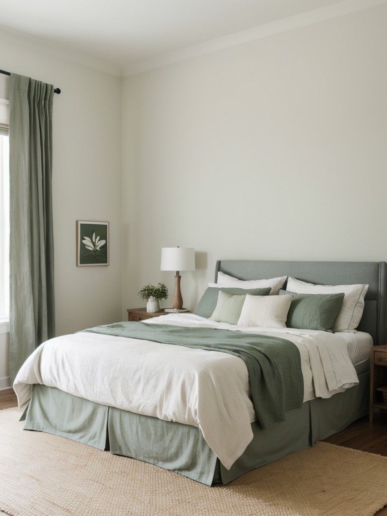 Minimalist Green & Navy Bedroom Refresh: Embrace Tranquility