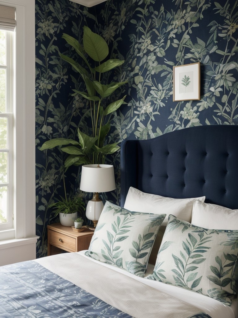 Refreshing & Chic: Transform Your Apartment with Botanical Navy Decor