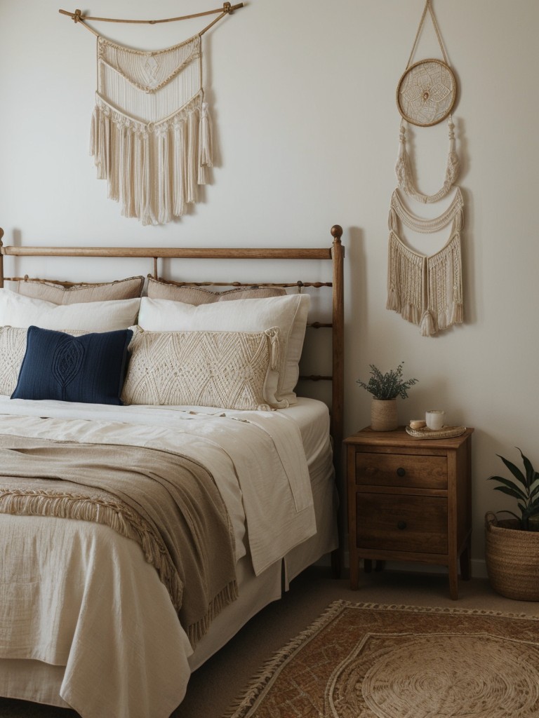 Boho-Chic Navy Bedroom: Stylish Decor Ideas for Your Apartment