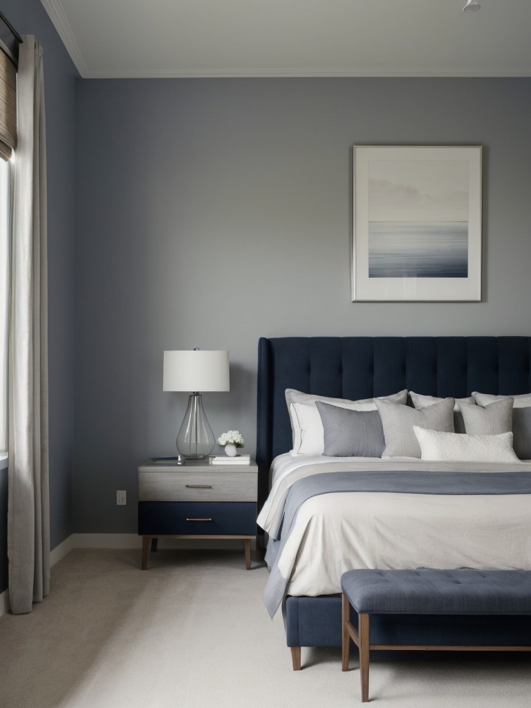 Tranquil and Chic: Navy Bedroom Ideas for a Serene Apartment