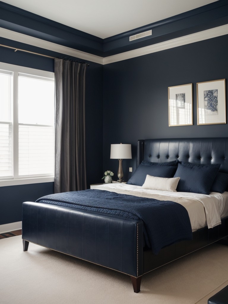 Master the Art of Navy Bedroom Decor: Masculine Sophistication