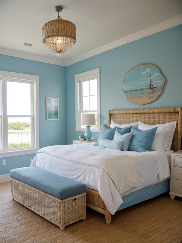 Navy Coastal Bedroom Decor: Embrace Beach Vibes In Your Apartment