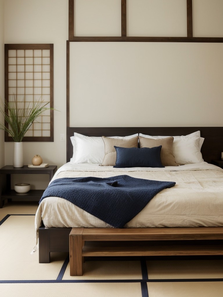 Create a Peaceful Zen Bedroom with Navy Decor