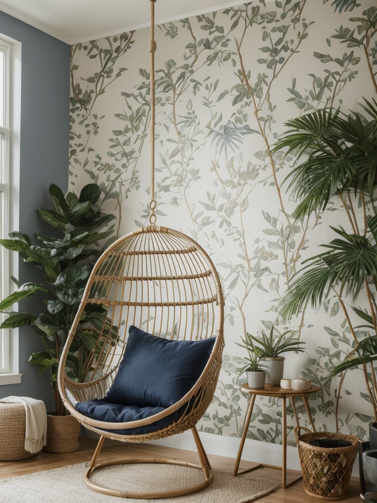 Nature-Inspired Bedroom: Navy & Metallics for a Serene Space