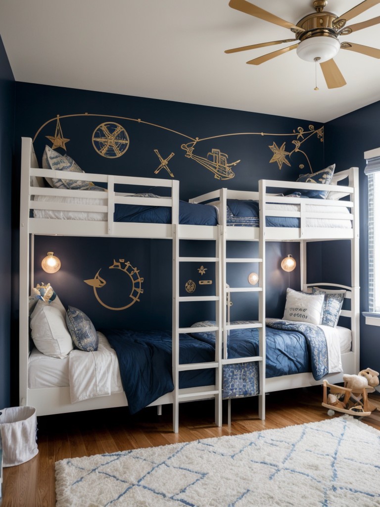 Chic Navy & Metallics: Dreamy Apartment Decor Ideas