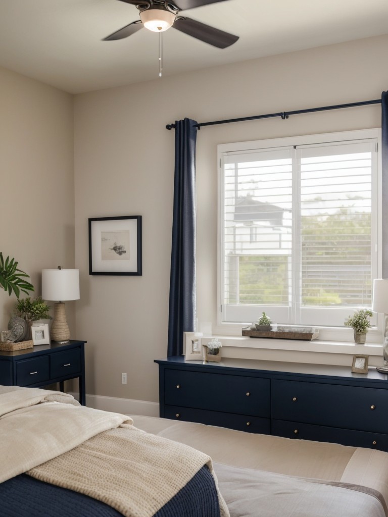 Get the Ultimate Zen Vibe in Your Navy & Neutral Bedroom!