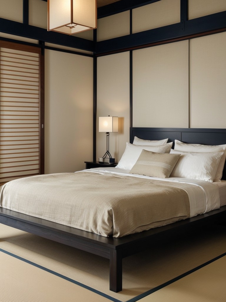 Create a Zen Bedroom Oasis with Navy and Neutral Decor