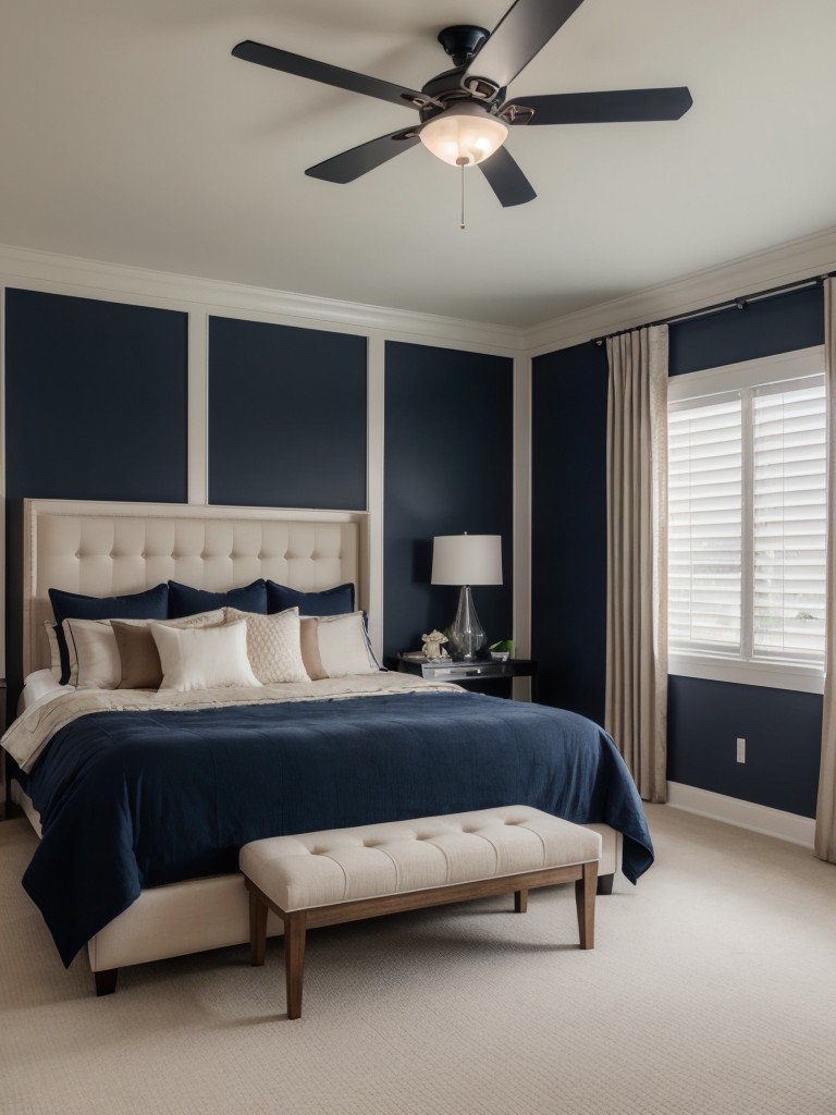 Create a Chic Retreat: Navy and Neutral Apartment Décor