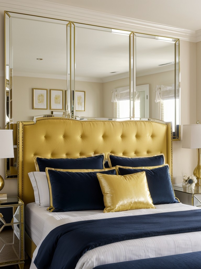 Chic Navy and Yellow Apartment Vibes ?