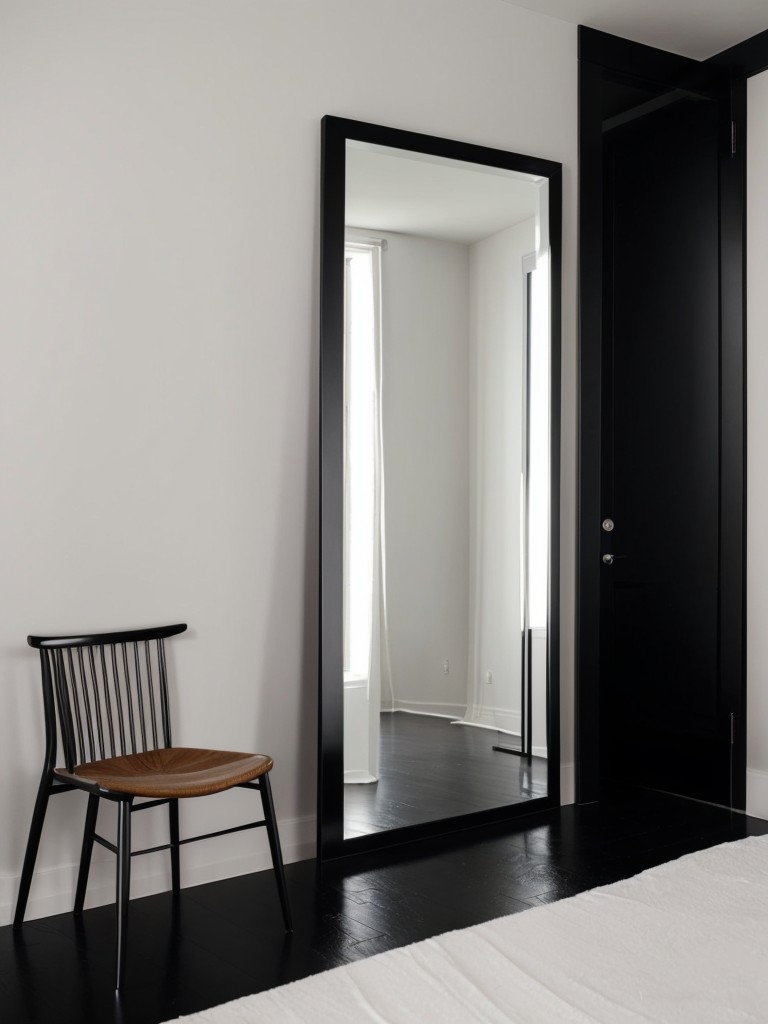 Sleek and Chic: How to Transform Your Apartment with a Black Floor Mirror