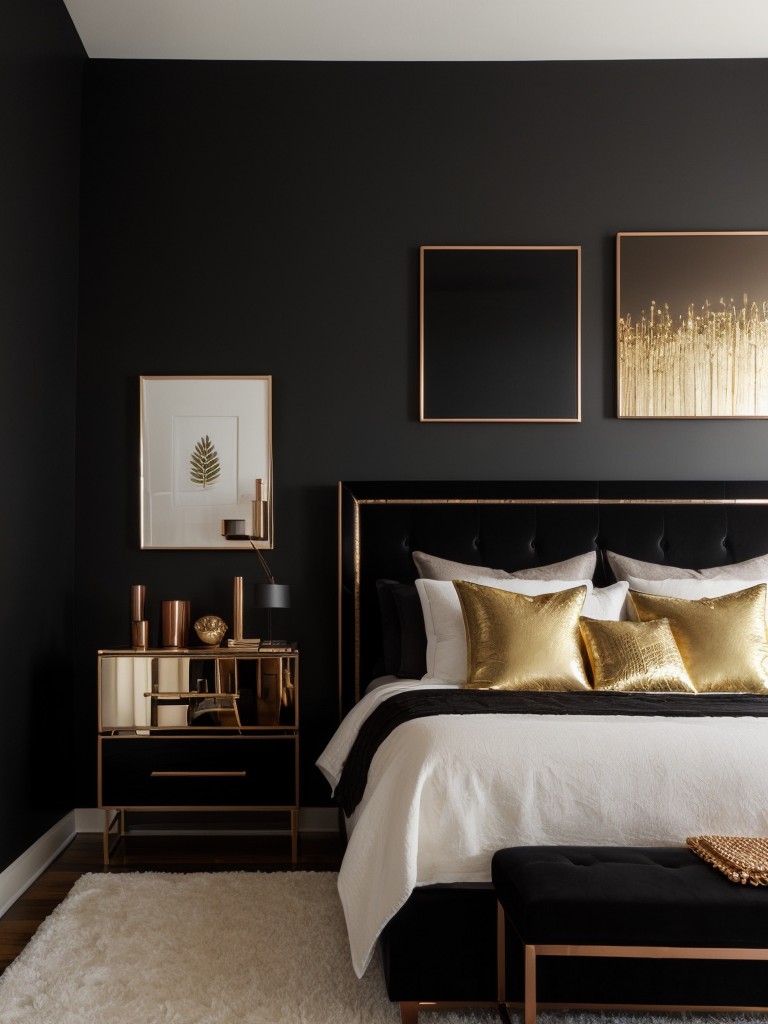 Luxe Metallic Accents: Transform Your Apartment with Gold and Copper.