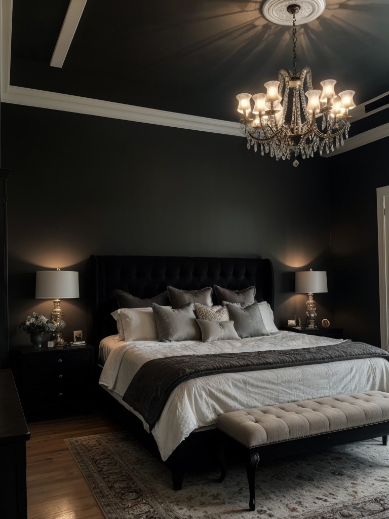 Chic and Cozy Apartment Vibes: Create a Dreamy Black Bedroom