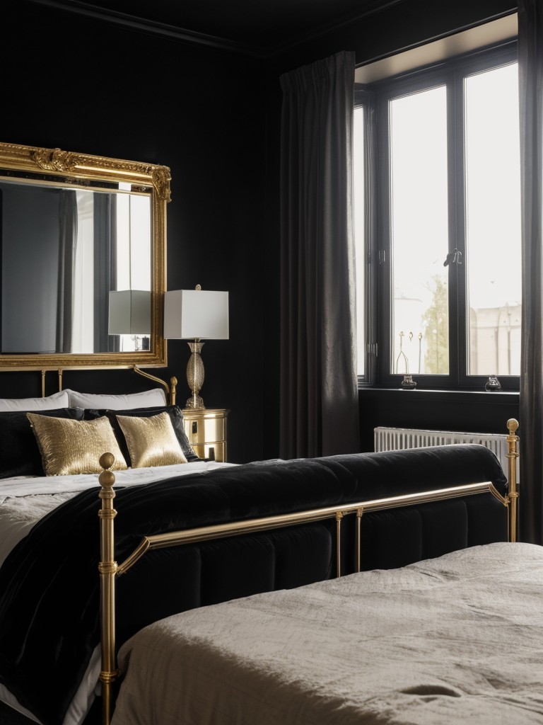 Glamorous Touch: Metallic Finishes for a Dreamy Apartment Bedroom