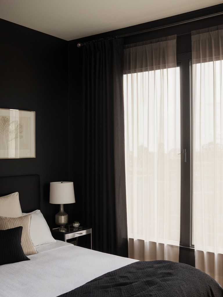 Black Beauty: Elevate your apartment with sleek bedroom design