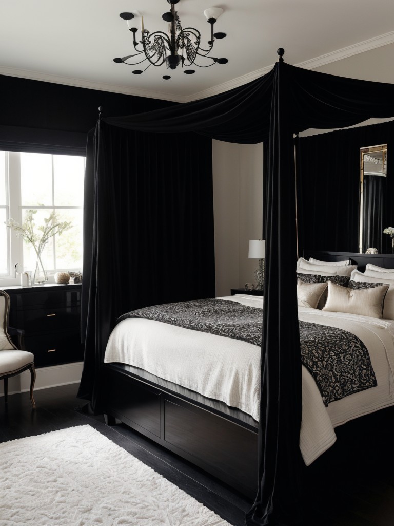 Bold Black Bedroom: Elevate Your Space with Luxe Furniture.