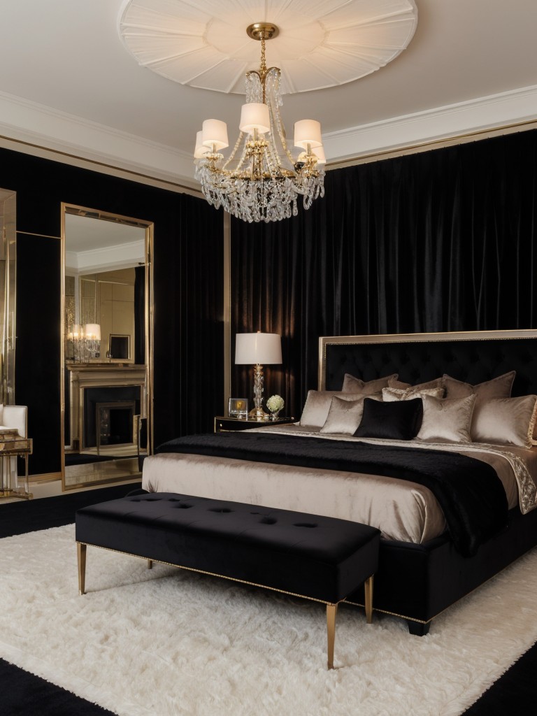 Velvet Vibes: Stylish Black Bedroom Decor Ideas