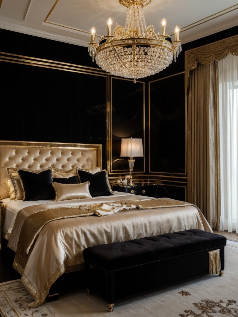 Glam Nights: Black Bedroom Decor Ideas