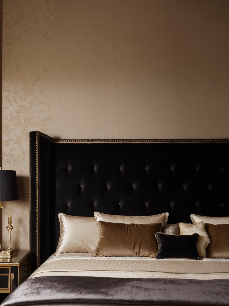 Luxurious Velvet: Black Bedroom Decor Ideas