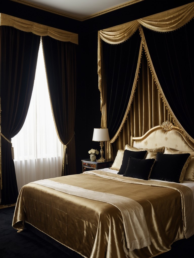 Sumptuous Velvet Drapes for Glam Bedroom Vibes